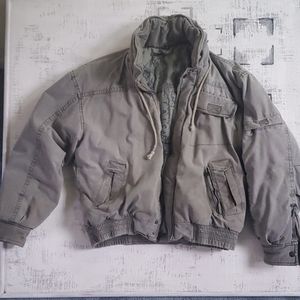 UNIQUE cropped puffer jacket